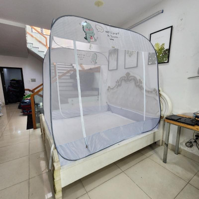 Màn Chụp Đỉnh Vuông Cao Cấp Mộc Miên - Kích thước 1,8mx2m ( Hình thật )