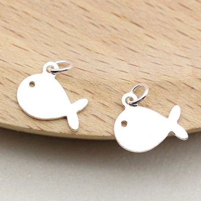 Combo 3 charm bạc hình cá voi treo - Ngọc Quý Gemstones