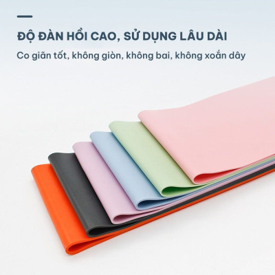 SET 4 dây thun tập gym, dây kháng lực miniband GoodFit GF915MB