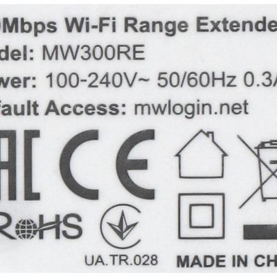 Bộ Mở Rộng Sóng Wifi Chuẩn N Mercusys MW300RE Trắng - Hàng chính hãng