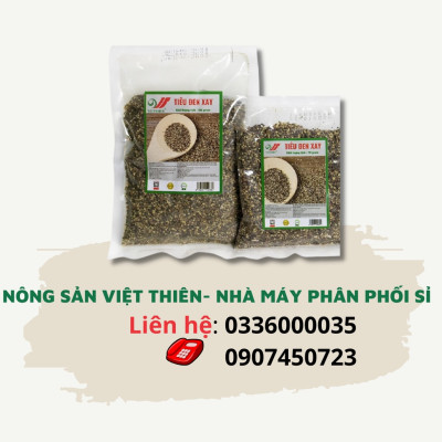 Tiêu đen xay Việt Thiên 120g, nhà máy sản xuất và phân phối nông sản Việt Thiên, giá rẻ