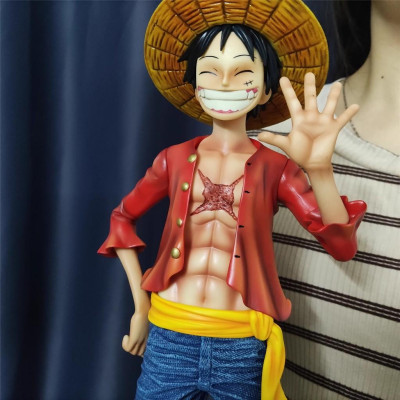 Mô Hình Luffy Xin Chào 42CM Tỉ Lệ 1/4 Mô hình One Piece Cao Cấp, Figure Mô Hình Anmie One Piece Luffy Vua Hải Tặc
