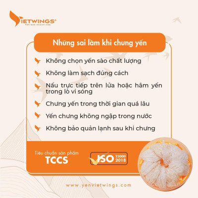 Yến sào đảo Vietwings tinh chế cao cấp 50g