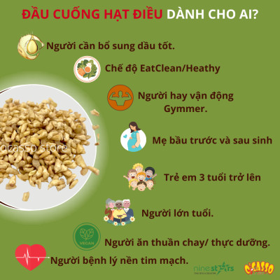 Đầu cuống hạt điều sống O