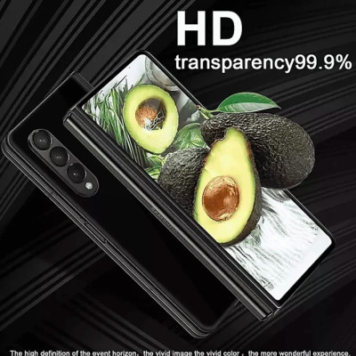 Miếng dán kính cường lực màn hình trước cho Samsung Galaxy Z Fold 6 / Z Fold 7 full 9D hiệu Kuzoom Protective Glass - mỏng 0.3mm, vát cạnh 2.5D, độ cứng 9H, viền cứng mỏng chống vỡ cạnh - Hàng nhập khẩu