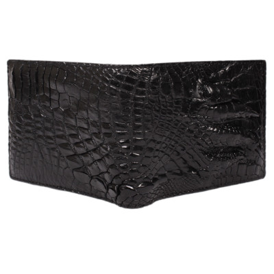 HC2782 - Bóp nam Huy Hoàng da cá sấu móng chân màu đen