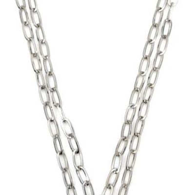 Dây chuyền titan 2 lớp phong cách punk trẻ trung