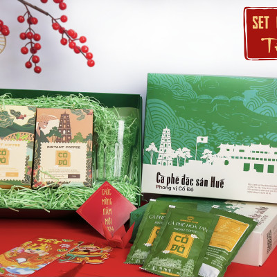 Set quà cà phê Tết - Set quà Sum Vầy