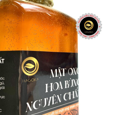 Mật ong rừng nguyên chất loại 450g chai nhựa