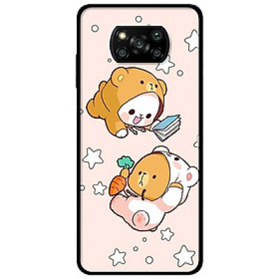Ốp lưng dành cho Xiaomi Poco X3 mẫu Cặp Đôi Gấu