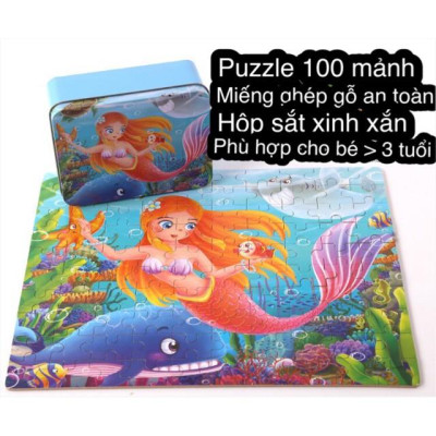 GHÉP HÌNH 100 MẢNH NHIỀU MẪU