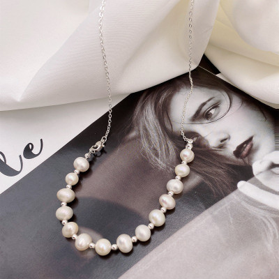 Dây chuyền vòng cổ mix hạt châu bất đối xứng nhiều kiểu đeo cá tính thanh lịch