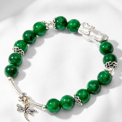 Vòng tay đá cẩm thạch phối tỳ hưu Ngọc Quý Gemstones