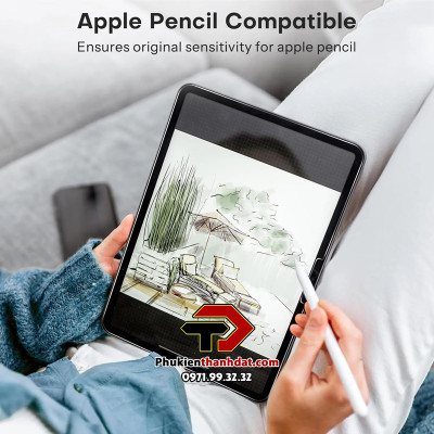 Tấm dán kính cường lực vát cạnh Glass Pro+ cho iPad Pro 11 2024 M4, Pro 13 2024 M4, Air 11 2024, Air 13 2024 - Hàng nhập khẩu  