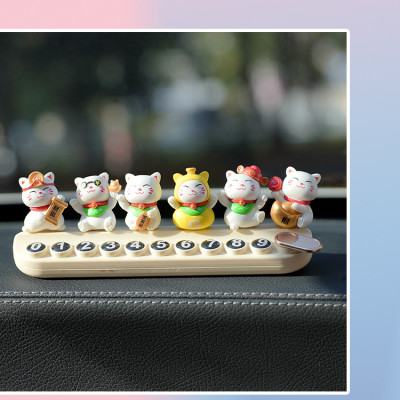 Bộ 6 chú Mèo lucky mini Trang Trí Tiểu Cảnh Decord Ô tô arthouse_ Hàng chính hãng