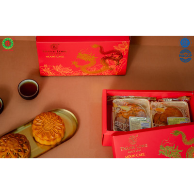 Hộp bánh trung thu 2 bánh chay 220g - Combo chay 2 - Thành Long (440g) - VIỆT NAM