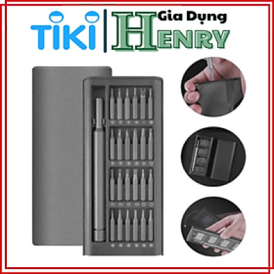 Bộ Tua Vít 24 Đầu Đa Năng Mini Có Hộp Đựng Sửa Chữa Đồ Điện Tử, Điện Thoại, Đồng Hồ, Máy Tính - Hàng chính hãng