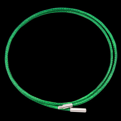 Mặt dây chuyền Phật Đại thế chí đá xanh 2.2 x 3.6cm ( size trung ) kèm vòng cổ dây cao su xanh lá + móc inox, Phật bản mệnh