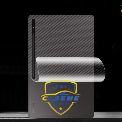 Miếng Dán Carbon Bảo Vệ Mặt Lưng Dành Cho Samsung Tab S7/S8/S9 | Dán Skin 3D Chống Trầy, Che Nứt, Không Bong Bóng