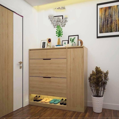 TỦ GIÀY 2 TẦNG GIÁ XOAY HẬU 9 LY