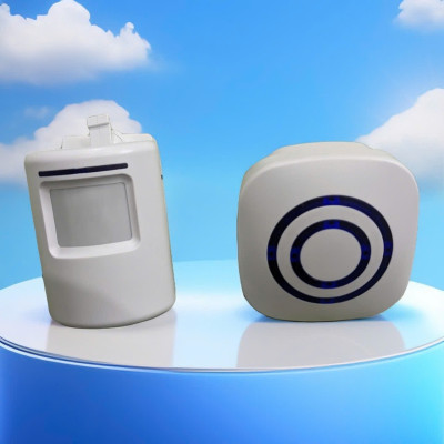 Chuônjg Cửja Bájo Khách Hồng Ngoại Không Dây 2IN1 - Cảm Biến Chống Trộjm Thông Minh Hiệu Quả , ĐÈN TRANG TRÍ