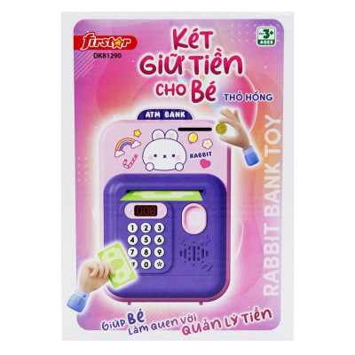 Ống Heo Tiết Kiệm Tiền - Firstar DK81290 - Thỏ Hồng