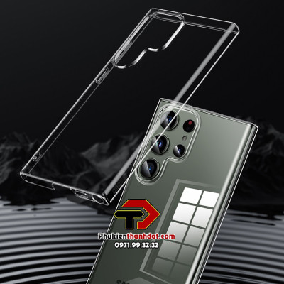 Ốp lưng trong suốt cho SamSung Galaxy S23 Ultra chính hãng Memumi (phủ nano không ố màu) - Hàng chính hãng