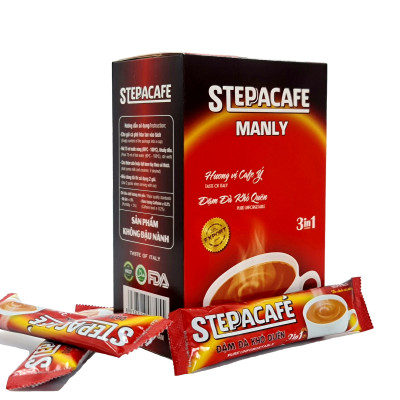 STEPPACAFE-Cà phê sữa hoà tan Manly 3in1 (Hộp 10 gói x 17g)