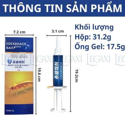 Gel Diệt Gián, Kiến Dạng Ống An Toàn Cho Gia Đình, Có Mùi Thơm Dễ Chịu Cho Nhà Ở, Văn Phòng Legaxi