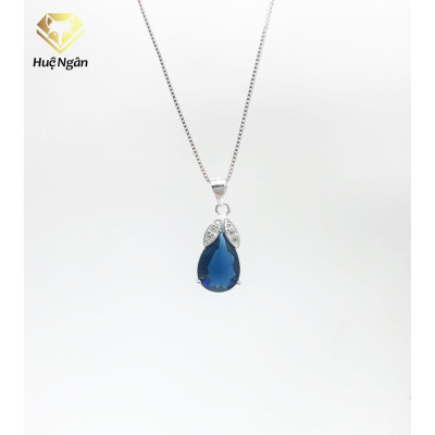 Dây chuyền bạc Ý 925 Huệ Ngân -Giọt sương long lanh PP0575