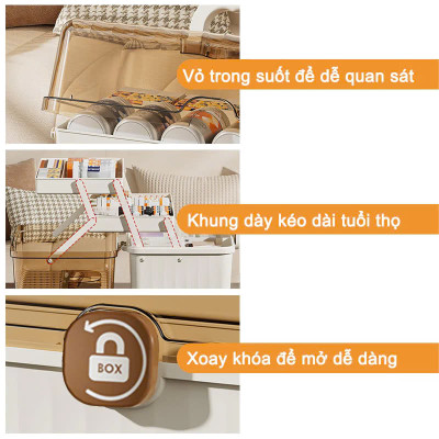 Hộp Đựng Thuốc Gia Đình Kích Thước 32cm x 18cm x 17.5cm
