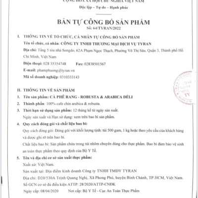 Cà Phê Rang Xay - ROBUSTA & ARABICA Déli túi 500gr [CHUYÊN SỈ] HSD: 12 tháng, hậu vị đắng nhẹ, thơm nồng nàn