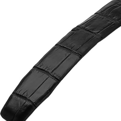 Thắt Lưng Nam Da Cá Sấu Gai Lưng Đầu Kim Huy Hoàng HT4727 - Đen