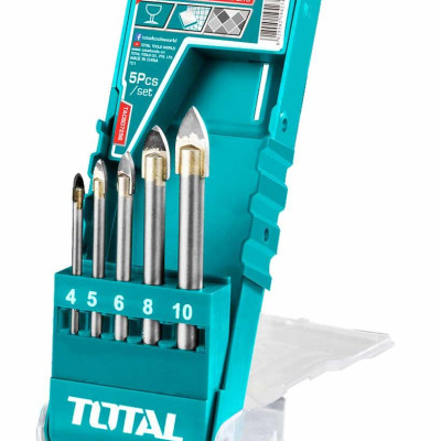 BỘ MŨI KHOAN KIẾNG (KÍNH) 5 CHI TIẾT 4-10MM TOTAL TACSD7256