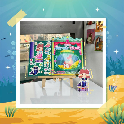 Sách - Trò Chơi Sắp Xếp Tủ Đồ Cùng Mika Xinh Đẹp - Thời Trang Và Phụ Kiện Nàng Tiên Cá - Bóc Dán 80+ Sticker Cho Bé Gái - Megabook