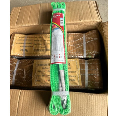 Dây cáp vải cẩu hàng dẹt | Màu theo tải trọng | Đa dạng kích thước