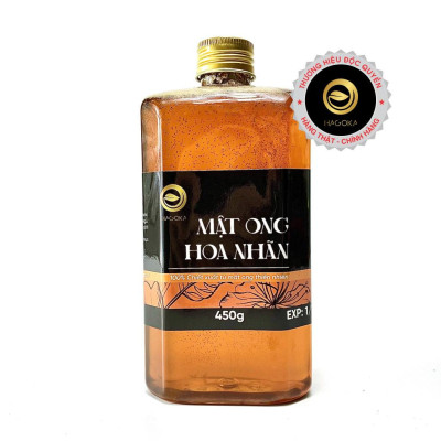 Mật ong hoa nhãn nguyên chất loại 450g chai nhựa
