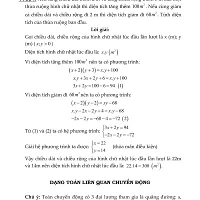 Phương Pháp Giải Các Dạng Toán Thực Tế 9 (Tài Liệu Dùng Chung Cho Các Bộ Sách) - KV