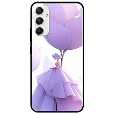 Ốp lưng cho Samsung A14 - A24 - A34 - A54 - A15 - A25 - A35 - A55 - Cô Gái Hoa Tím - Hàng Chính Hãng