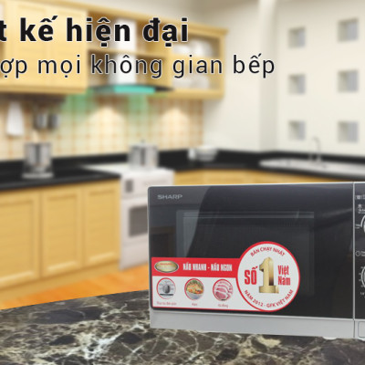 Lò Vi Sóng Sharp R-205VN(S) - 20L - Hàng chính hãng