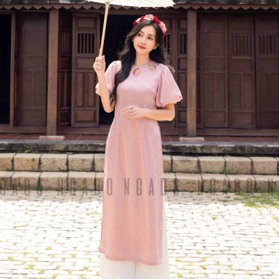 Áo dài Duyên Ngọc NGADO , áo dài hồng