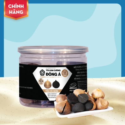 Tỏi Kim Cương Đông Á Hộp 100g - Tỏi đen cô đơn SX theo công nghệ chuyển giao từ Nhật Bản - Hỗ trợ ổn định huyết áp, tăng cường đề kháng