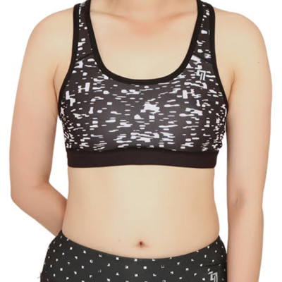 Áo Thể Thao Nữ Just Feel Free H6510 - Đen Trắng