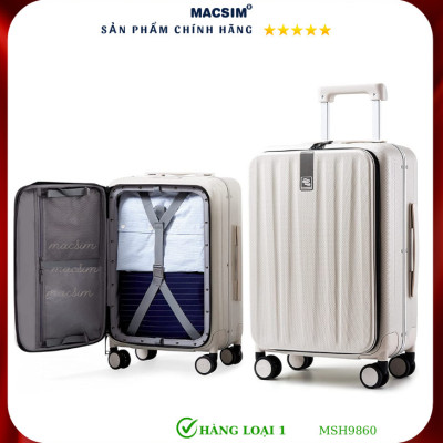 Vali cao cấp Macsim Hanke MSH9860 20 inch - Hàng loại 1 màu đen