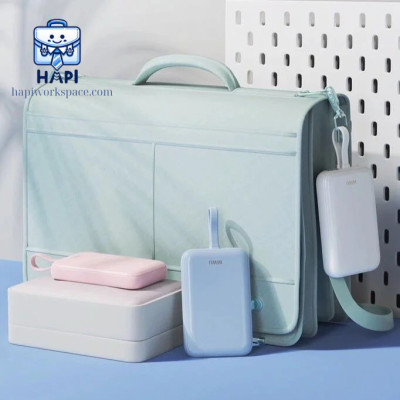 Sạc dự phòng hàng chính hãng WiWU 10.000mAh 22.5W Wi-P024: Tích hợp cáp, khả năng hít mặt lưng độc đáo