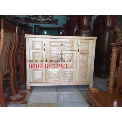 Tủ giày dép gỗ sồi tự nhiên 1m20