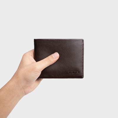 Ví nam da bò Trita ( Thời trang nam gấp 2 ngang - Ví da RVN04 )