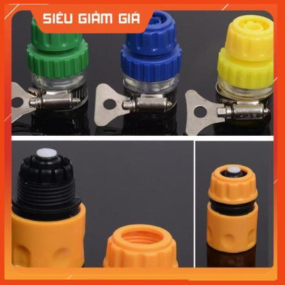 Bộ dây vòi xịt nước rửa xe, tưới cây . tăng áp 3 lần, loại 20m 206701 đầu đồng, cút, nối PE