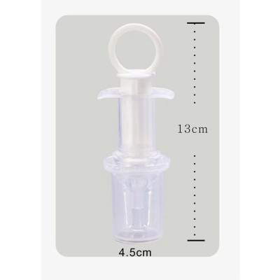 Dụng cụ uống thuoc sữa, bón thuoc bằng ống bơm xilanh cho bé đầu silicon mềm có nắp đậy
