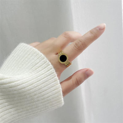 Nhẫn titan nữ cao cấp cách điệu thép không gỉ titanium trangsucpt có 3 màu sắc NNUT33 Women Pin